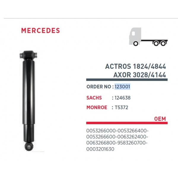 123001 амортизатор подвески RESCO задний  536-896 O/O 16x105 16x50 \ MB  (124638/T5372)