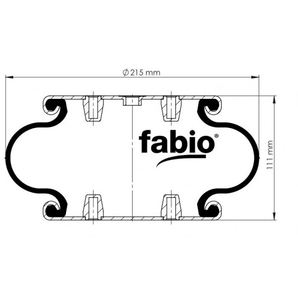 1SC-220-3C Пневморессора FABIO 1SC220-3C G1/4 (W013587564) 1B8-550