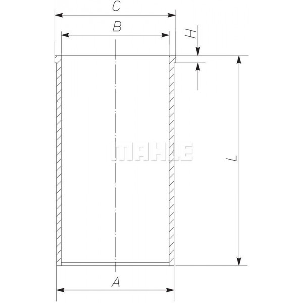 213WT0300 MAHLE Гильза цилиндра DAF (1699329)