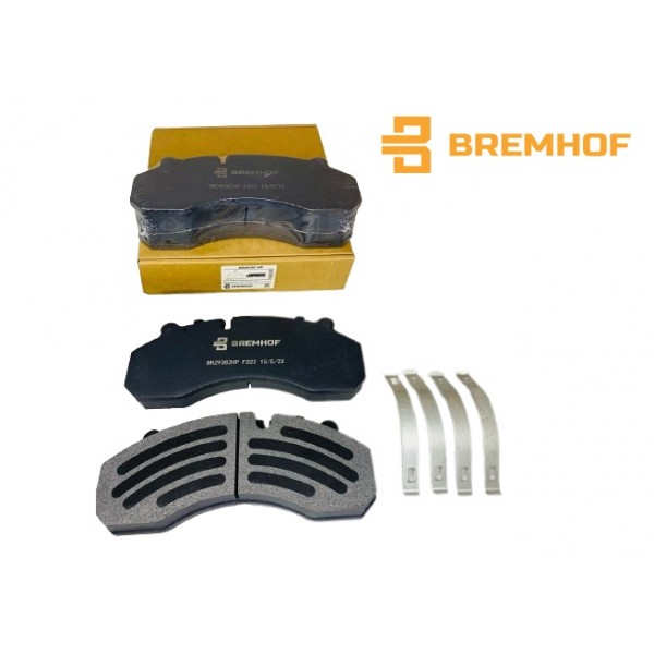 29382 F323 ТОРМОЗНЫЕ КОЛОДКИ (HP) BREMHOF передние, 4 Шт., Sitrak , аналог WG9100443050