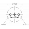 4112-C Пневморессора FABIO 34 4112-C (с металлическим стаканом)PAZ  V1G12A-6/300 mm