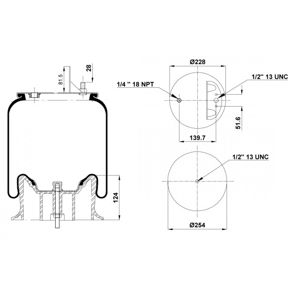 A 8829-CPL   Пневморессора FABIO 44 8829-CPL (с пластиковым стаканом) 1R12-615