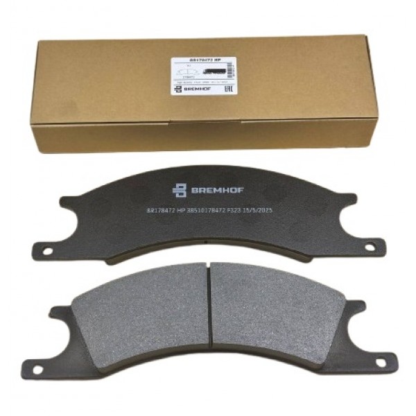 BR178472 F323 ТОРМОЗНЫЕ КОЛОДКИ (HP) BREMHOF  Komatsu 385-10-178472