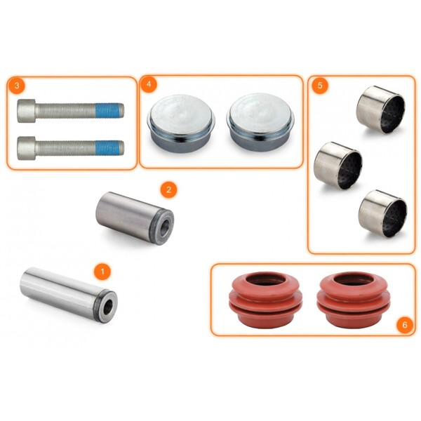 BRC0020  РМК направляющих суппорта WABCO MAXX 22T 2.0  (6404219222)  SCHMITZ (1368347 / 1368348)