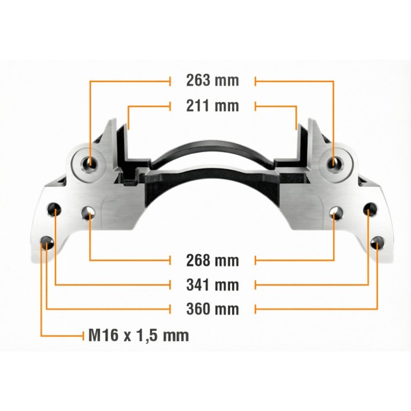 BRC20273 BREMHOF (20273) Скоба тормозного суппорта WABCO PAN 19,5 (SAF Axle), левая