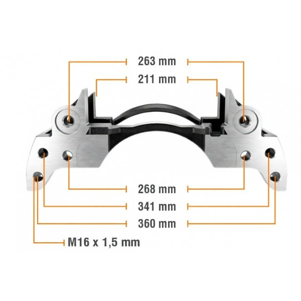 BRC20274 BREMHOF (20274) Скоба тормозного суппорта WABCO PAN 19,5 (SAF Axle), правая
