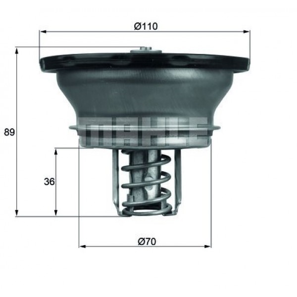 THD382 MAHLE термостат 82°C\ VOLVO, RVI, MACK  (21237213)